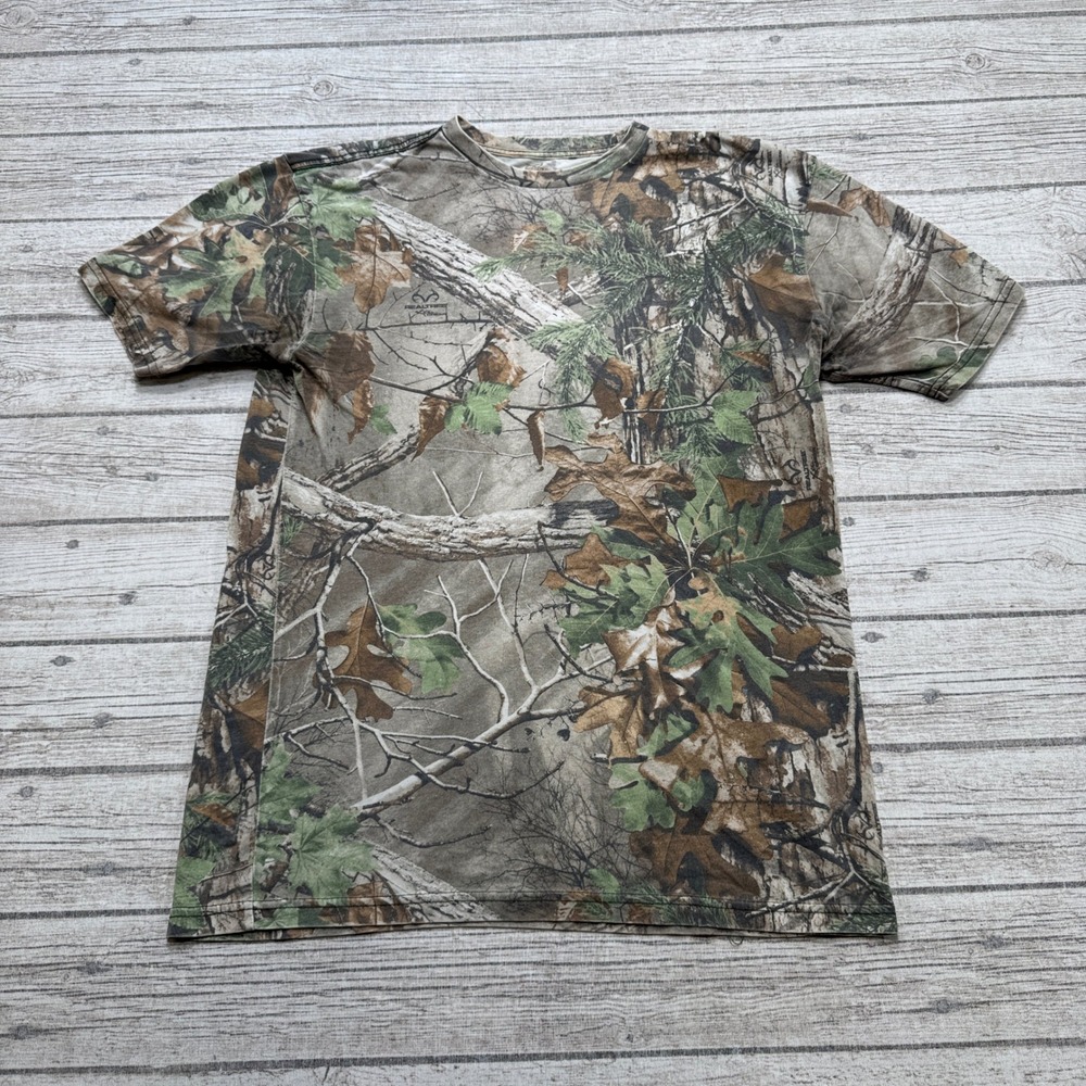 RedHead T-Shirt Men's M Green Camo Realtree Xtra Short Sleeve Hunting Outdoor